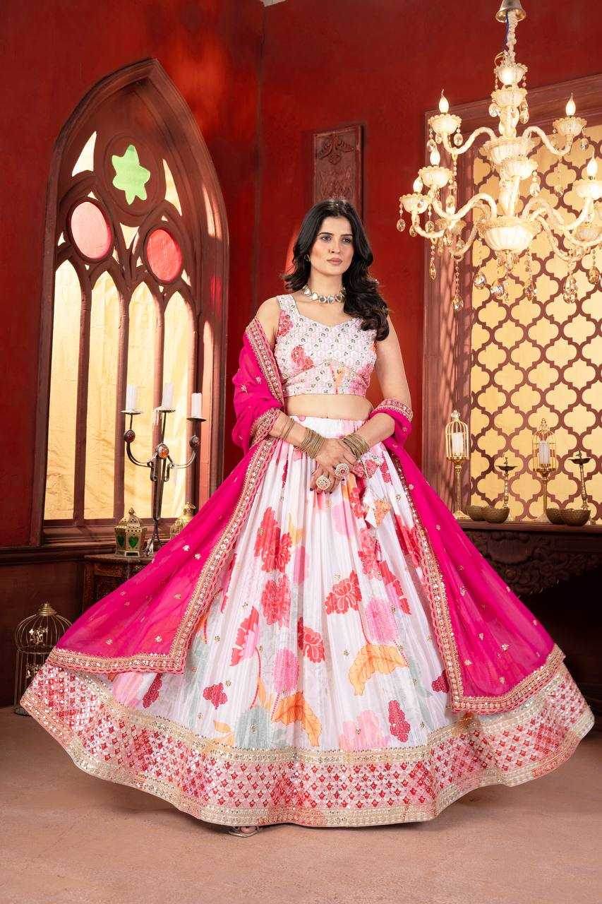 Chinon Embroidered Sequins Lehenga - MYLUXURY LANE ENTERPRISE
